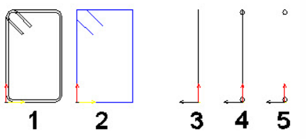 All rebars are rotatable around the main axes in 3D space through simple right-click menu commands.