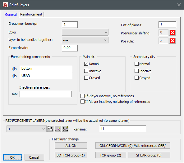 References enable multiple representations of main specimens (e.g., main specimen in plan, reference in section).