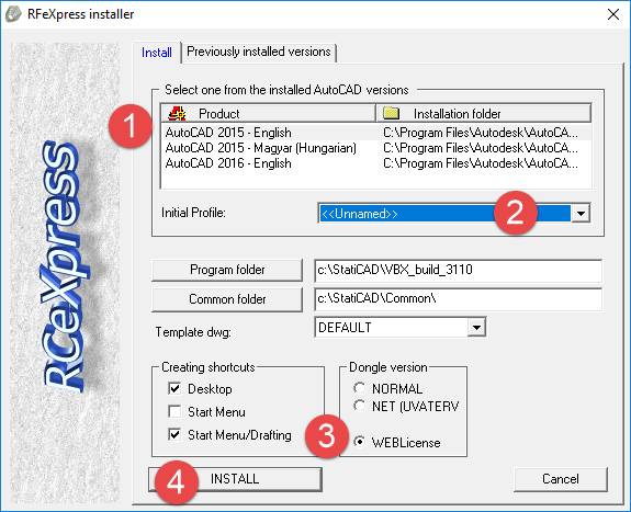 Installer screenshot