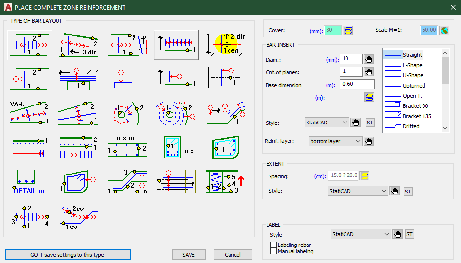 Speed, Default Values, Advanced Functions