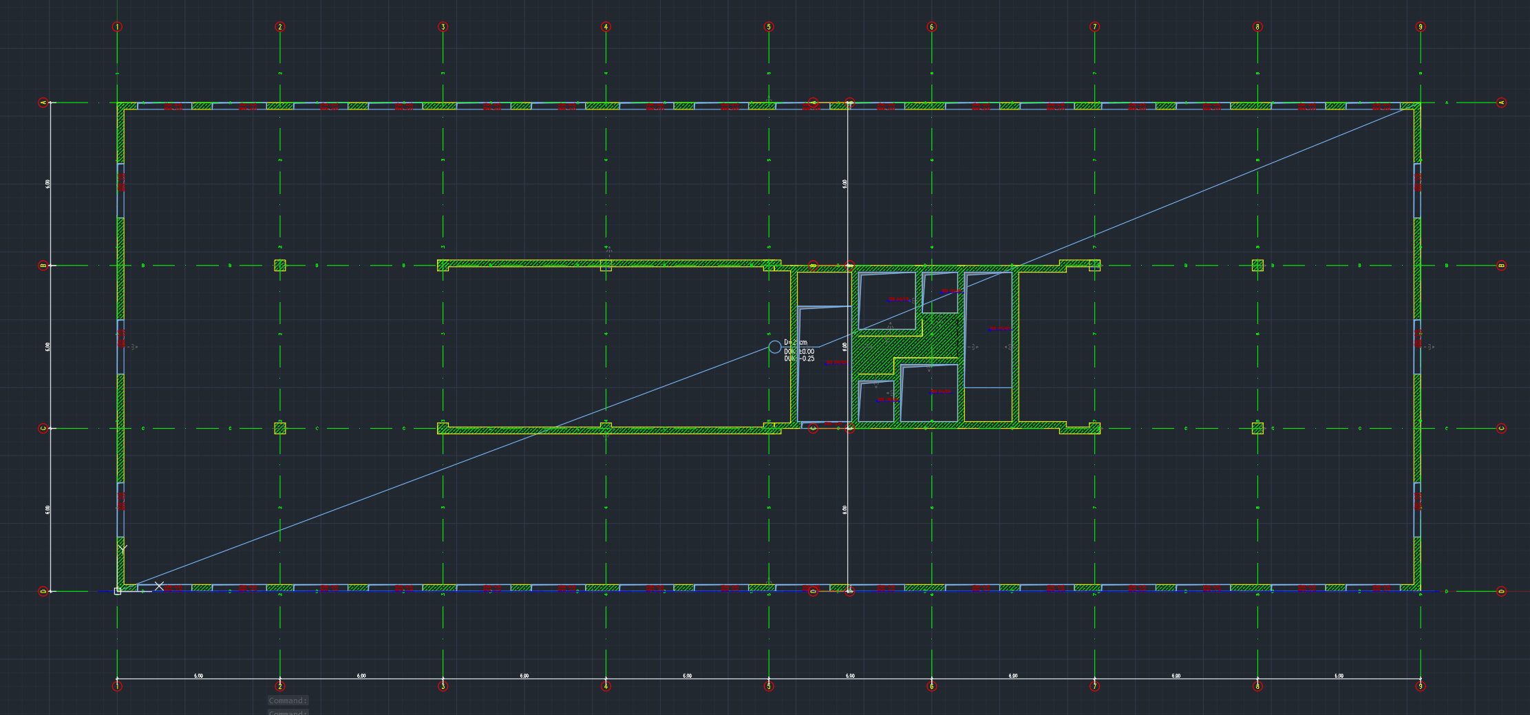 Formwork plan view