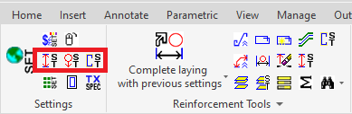 Style settings interface